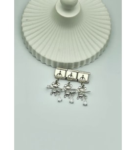Çelik Silver Sevimli Karakter Sallantılı İtalyan Charm - 25crm120