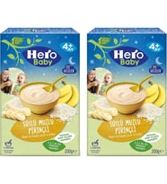 Hero Baby Gece Sütlü Muzlu Pirinçli Kaşık Maması 4+ Ay 200Gr x 2 Adet
