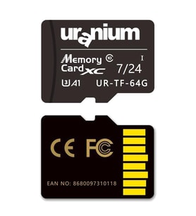 64GB UR-TF-64G Mıcro Sd Card U3 7/24 Surveıllance 100/40MBS Industrıal Hafıza Kartı (3 Yıl Garanti)