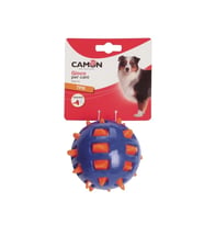 Camon Diken Uçlu ve Gıcırtılı İki Renkli Dayanıklı TPR Köpek Top Oyuncak 10 Cm