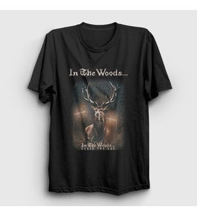 Presmono Unisex Siyah Cease The Day In The Woods T-Shirt 479903tt