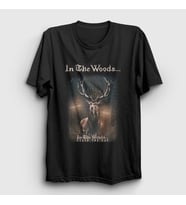 Presmono Unisex Siyah Cease The Day In The Woods T-Shirt 479903tt