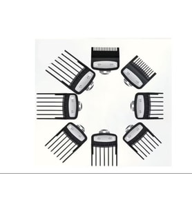 Saç Kesme Makinesi için Metal Berber Tıraş Makinası Tarağı, Profesyonel, 8 Parça Set, Çok Modelle Uyumlu SMPKOZMETİK