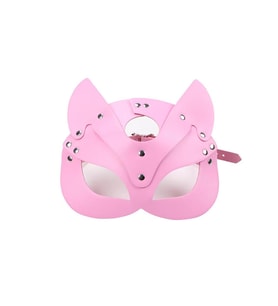 Deri Fantezi Maskesi Pembe