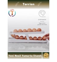 Home Serisi Beyaz Plastik İki Katlı Kullanışlı Pratik Yeni Nesil Yumurta Standı Yer Tasarrufu