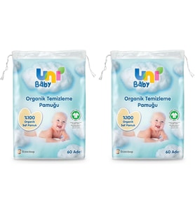 Baby Bebek Temizleme Pamuğu 60 Adet 2li paket