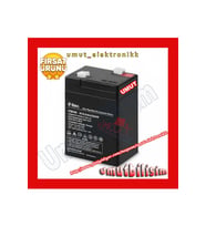 HHM - 6V 4Ah 6 volt 4 amper KURU AKÜ BATARYA PİL + 6 VOLT 4 AMPER AKÜ PİL BATARYA
