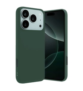 Iphone 17 Nano Içi Kadife Silikon - Koyu Yeşil