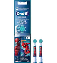 Oral-B Çocuk İçin Spiderman Şarjlı Diş Fırçası Yedek Başlığı 2 Adet