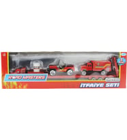 Mulvxurg  Urg02 Die Cast Metal Tırlı Ve Jeepli I·tfaiye Seti (Mulvix)