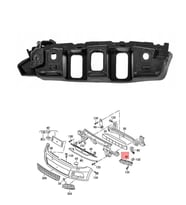 Vw Touareg Sol Ön Tampon Braketi 2011-2014 7P6807049