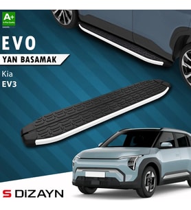 S-Dizayn Kia EV3 Evo Aluminyum Yan Basamak 183 Cm 2025 Üzeri A+ Kalite