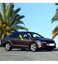 VW Jetta 2011-2014 Sağ Kapı Orta B Direği Kaplaması Siyah 5C6853290