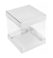 KUTU ASETAT DEMONTE ORTA BOY 25X25X30 CM BEYAZ-