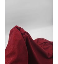 SİMLİ TÜL KUMAŞ ( LİKRALI ) (Bordo)