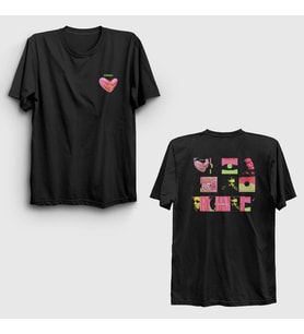 Presmono Unisex Siyah Romance V2 Fontaines Dc Sırt Baskılı T-Shirt 552348tt
