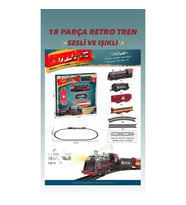 BJ2308A 18 PARÇA SESLİ IŞIKLI RETRO TREN