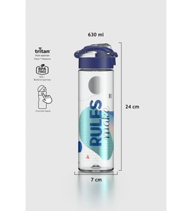 Renga Saga Desenli 630 ml Tritan Matara 912057 Bej (Mavi)