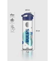 Renga Saga Desenli 630 ml Tritan Matara 912057 Bej (Mavi)