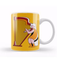 Harp Music Art Kupa Bardak Porselen