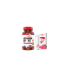 Nevfix Vitamin D3-K2 120 Tablet   Nevfix Vitamin D3 Sıvı Sprey (Renksiz)