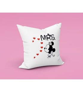 Mickey Mouse Sevgili Çift Tasarımlı Yastık