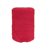 Northcity 2mm Kırmızı Pamuk Makrome İp - 250g, 250m (El Tasarımı İçin Mükemmel)