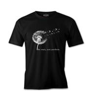 Be Real Not Perfect Dandellion Siyah Erkek Tshirt