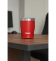 Valen ValQ12 340 Ml Bardak Termos (Kırmızı-Kırmızı)