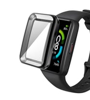 Microsonic Huawei Band 7 Kılıf 360 Full Round Soft Silicone Siyah