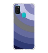 Samsung Galaxy M30s  Köşe Korumalı Antişok Kapak Renk Cümbüşü Tasarımlı  Silikon Kılıf (Şeffaf)