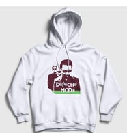 Presmono Unisex Beyaz Band Depeche Mode Kapüşonlu Sweatshirt 139803tt