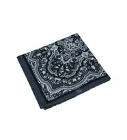 Mısırlı Eşarpları Büyük Boy Etnik Desenli Eşarp 120x120 cm (Füme)