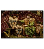 Cakapuzzle Bandajlı Aşk ve Umut Yağlıboya  Puzzle Yapboz MDF (Ahşap) (120 Parça)