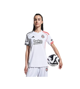 adidas Super Lig Kadın Beşiktaş JK 25/26 İç Saha Forması JN9935 Beyaz