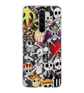 Xiaomi Redmi Note 8 Pro Uyumlu Kapak Anime Tasarımlı Şeffaf Silikon Kılıf