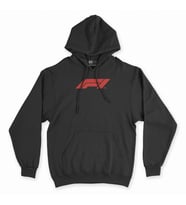 F1 Siyah Kapşonlu Sweatshirt Hoddie