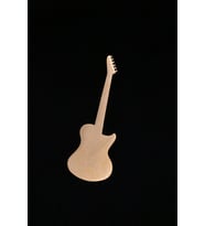 Şık Gold Gitar Model Broş - Yaka İğnesi Unisex Aksesuar (Çok Renkli)