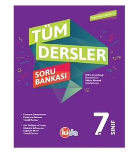 Kida 7.Sınıf Tüm Dersler Soru Bankası
