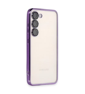 Samsung Galaxy S23 Plus Kılıf Razer Lensli Silikon - Mor