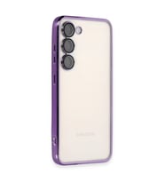 Samsung Galaxy S23 Plus Kılıf Razer Lensli Silikon - Mor
