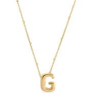 316L Paslanmaz Çelik G Harfi Kolye - Gold