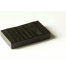 Siyah Mıknatıs Ferrit Mıknatıs Blok Dikdörtgen Magnet 40x10x6 mm 10 Adet