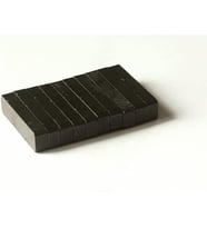 Siyah Mıknatıs Ferrit Mıknatıs Blok Dikdörtgen Magnet 40x10x6 mm 10 Adet