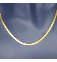 İtalyan 3 mm Sarı Çelik Ezme Zincir 50 cm