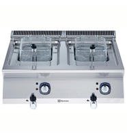 Electrolux Professional Endüstriyel 2x7 Lt Elektrikli Set Üstü Fritöz, 2 V-tip Hazneli, Isıtıcılar Hazne Dışında, 2 Sepetli, Derinlik 730 Mm - 800 Mm E7FREH2B00