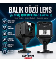 Balık Gözü Lens Geniş Açı Mini Wifi Kamera