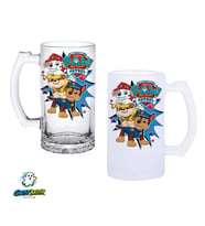 Paw Patrol Kulplu Bira Bardağı Buzlu veya Şeffaf Seçenekli 0334