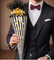 Koni Club Premium Erkek Hediye Konisi 17– Papyon, Deri Cüzdan, Bileklik & Aksesuar Seti (6 Parça)