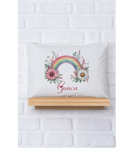 Pia Baby Premium %100 Pamuk İsme Özel Kız Bebek Yastık Kılıfı 35*45 cm 5054-12